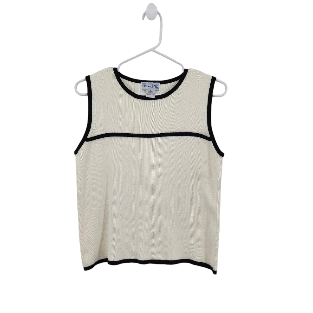 Central Falls Vintage Women's Acrylic Cotton Blend Sleeves Knit Sweater - M